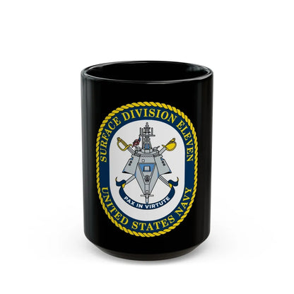 Surface DIV 11 USN (U.S. Navy) Black Coffee Mug-15oz-Go Mug Yourself