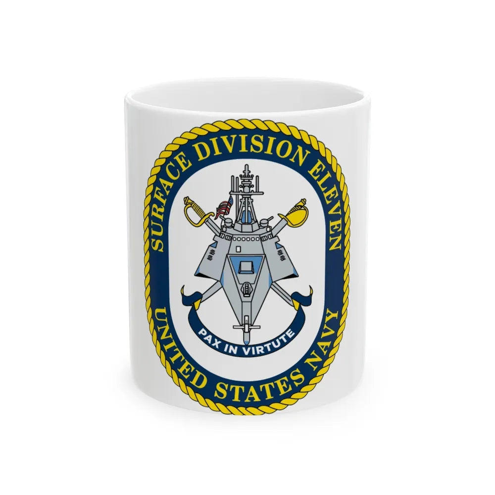 Surface DIV 11 USN (U.S. Navy) White Coffee Mug-11oz-Go Mug Yourself