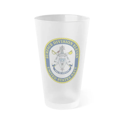 Surface DIV 11 USN (U.S. Navy) Frosted Pint Glass 16oz Default Title - Go Mug Yourself