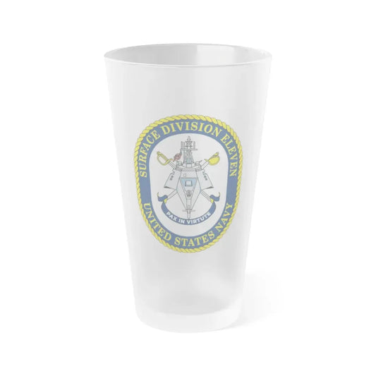 Surface DIV 11 USN (U.S. Navy) Frosted Pint Glass 16oz Default Title - Go Mug Yourself