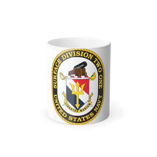 SURFACE DIVISION TWO ONE (U.S. Navy) Color Changing Mug 11oz-11oz-Go Mug Yourself