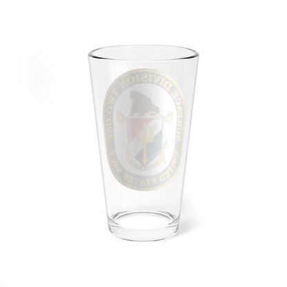 SURFACE DIVISION TWO ONE (U.S. Navy) Pint Glass 16oz-Go Mug Yourself