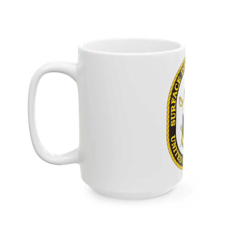 SURFACE DIVISION TWO ONE (U.S. Navy) White Coffee Mug-Go Mug Yourself