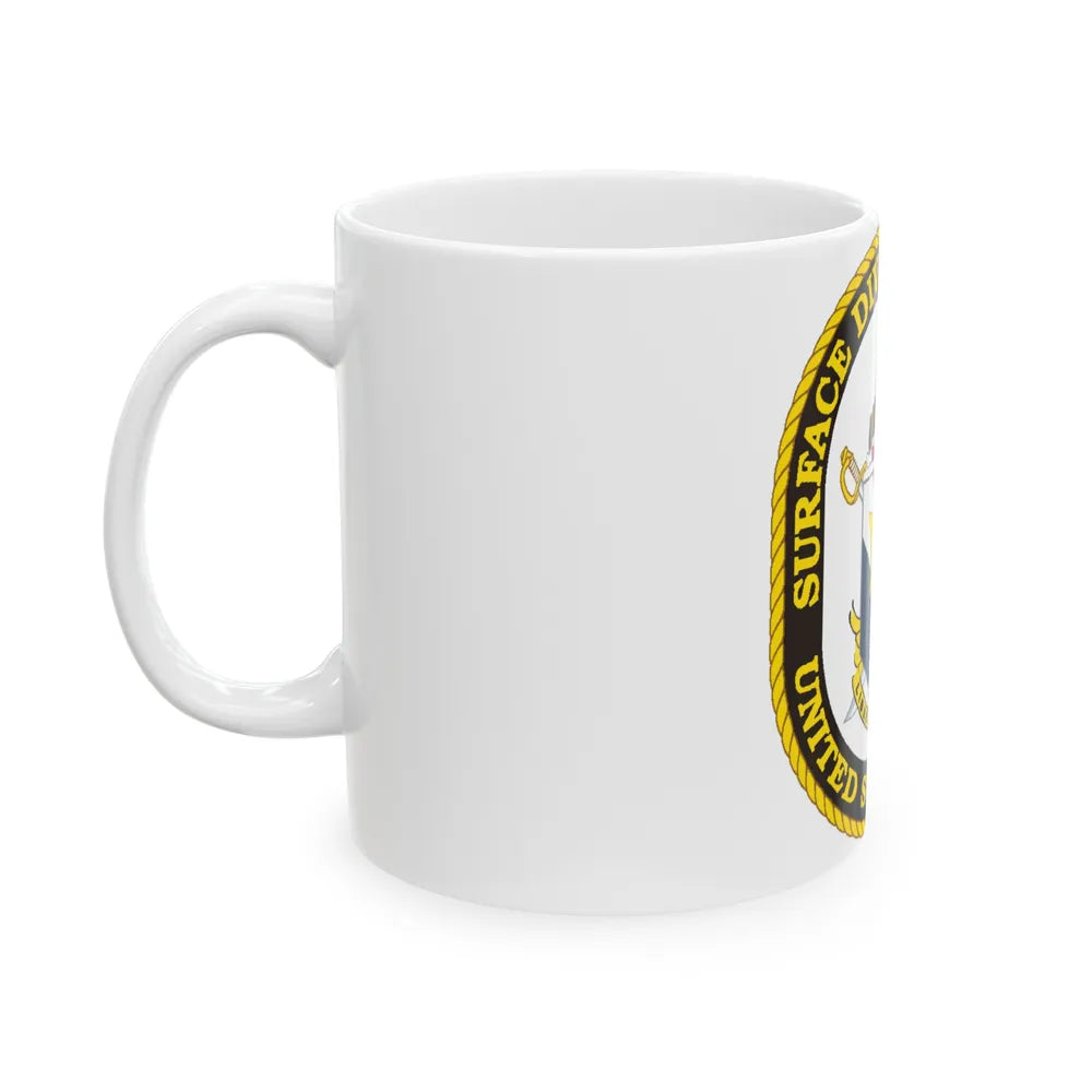 SURFACE DIVISION TWO ONE (U.S. Navy) White Coffee Mug-Go Mug Yourself