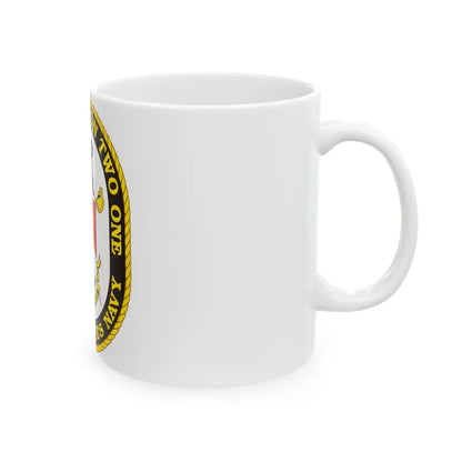 SURFACE DIVISION TWO ONE (U.S. Navy) White Coffee Mug-Go Mug Yourself