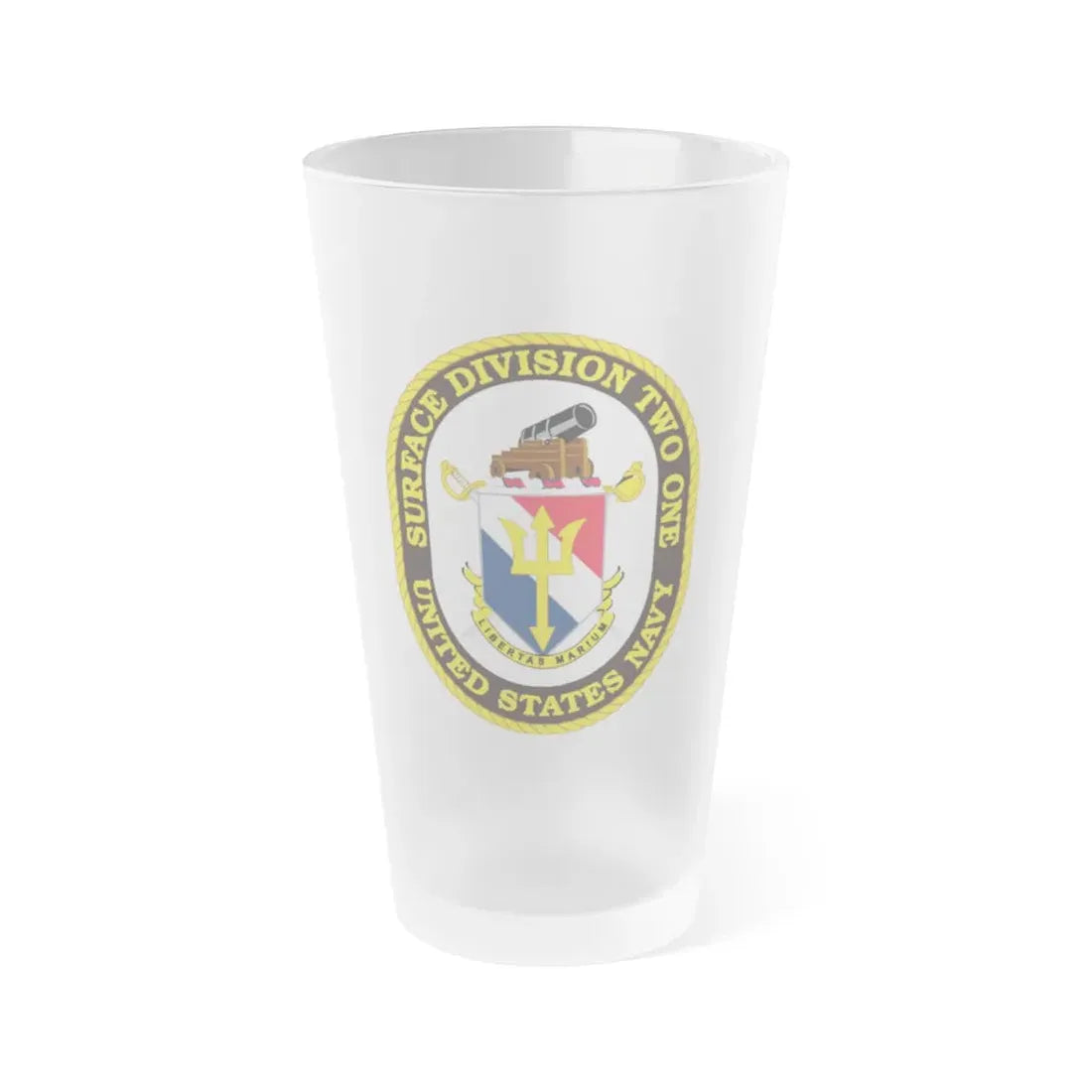 SURFACE DIVISION TWO ONE (U.S. Navy) Frosted Pint Glass 16oz Default Title - Go Mug Yourself
