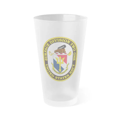 SURFACE DIVISION TWO ONE (U.S. Navy) Frosted Pint Glass 16oz Default Title - Go Mug Yourself