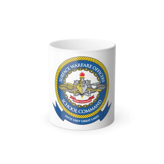 Surface Warfare Officer School Command Great Lakes (U.S. Navy) Color Changing Mug 11oz-11oz-Go Mug Yourself