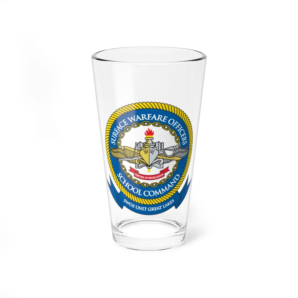 Surface Warfare Officer School Command Great Lakes (U.S. Navy) Pint Glass 16oz-16oz-Go Mug Yourself