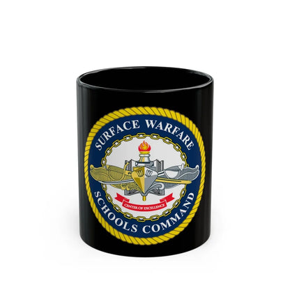 Surface Warfare Schools Command (U.S. Navy) Black Coffee Mug-11oz-Go Mug Yourself