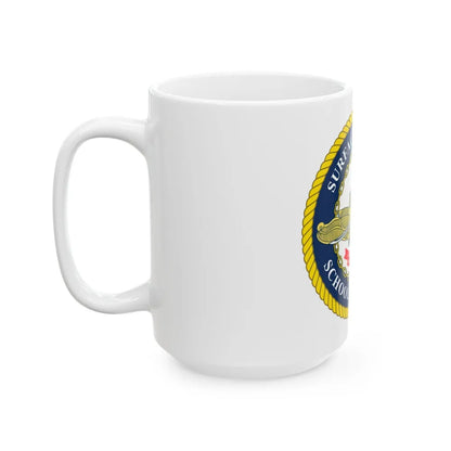 Surface Warfare Schools Command (U.S. Navy) White Coffee Mug-Go Mug Yourself