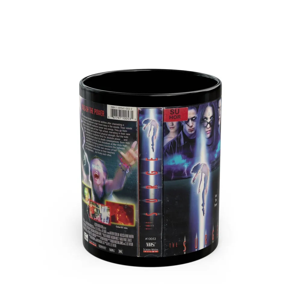 SURGE (VHS COVER) - Black Coffee Mug-11oz-Go Mug Yourself