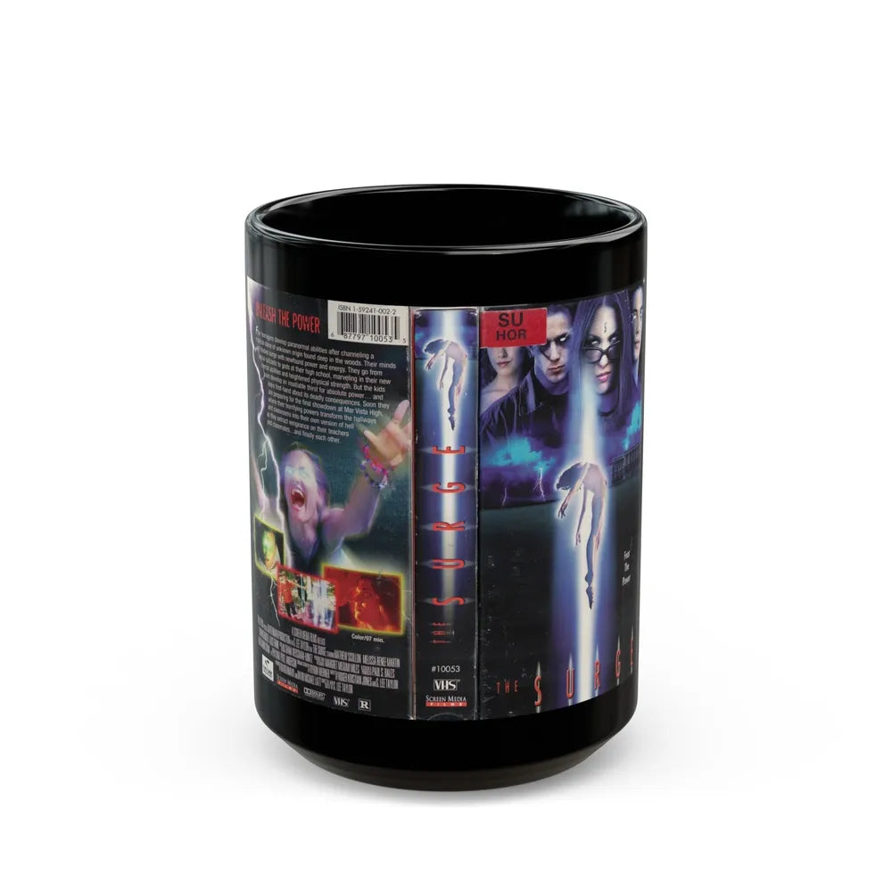 SURGE (VHS COVER) - Black Coffee Mug-15oz-Go Mug Yourself