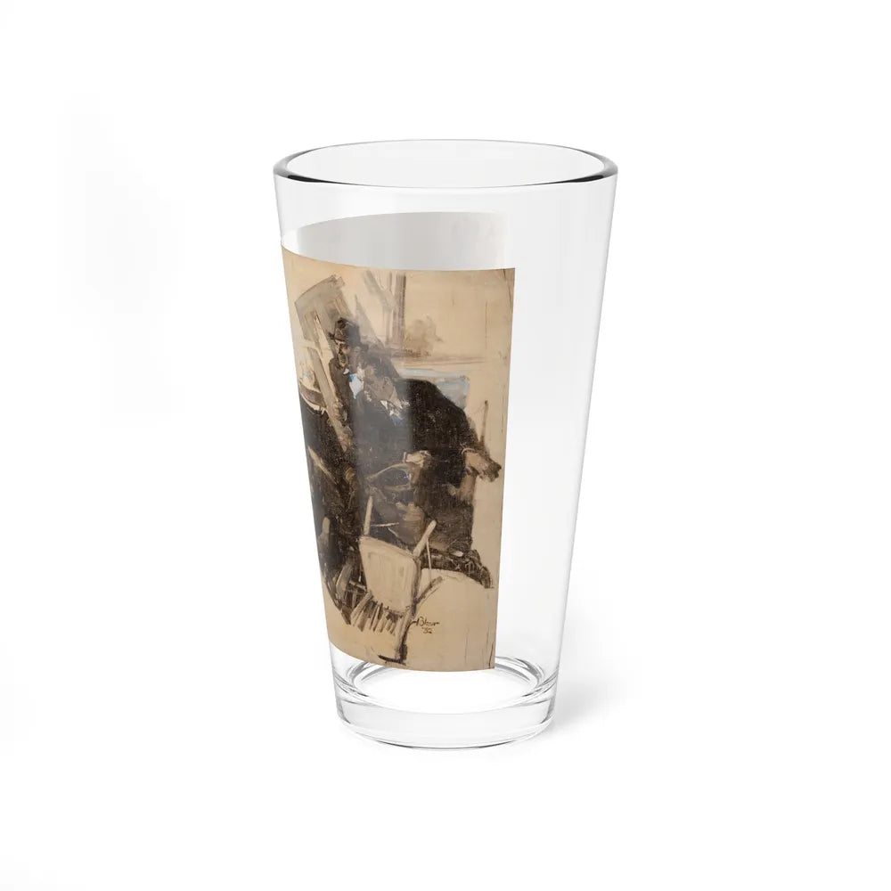 Surprise Attack, 1932 (Magazine Illustration) Pint Glass 16oz-Go Mug Yourself