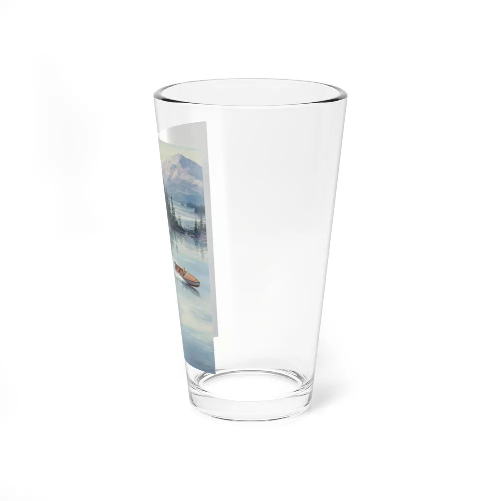 Surprise on the Lake (Magazine Illustration) Pint Glass 16oz-Go Mug Yourself