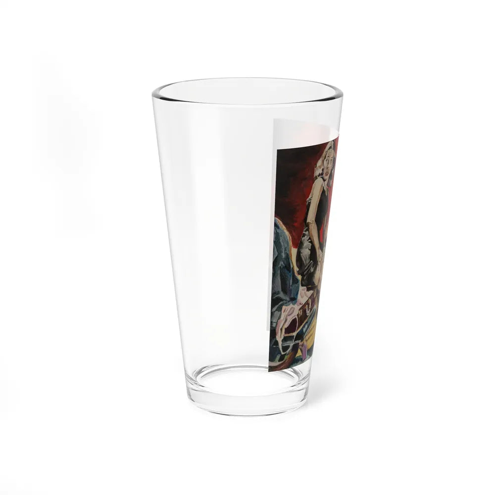 Surprised! (Magazine Illustration) Pint Glass 16oz-Go Mug Yourself