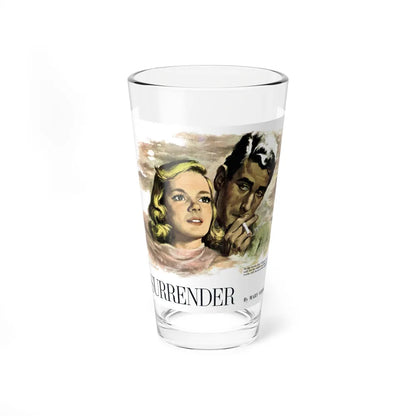 Surrender, Collier's, August 9, 1952 (Magazine Illustration) Pint Glass 16oz 16oz - Go Mug Yourself