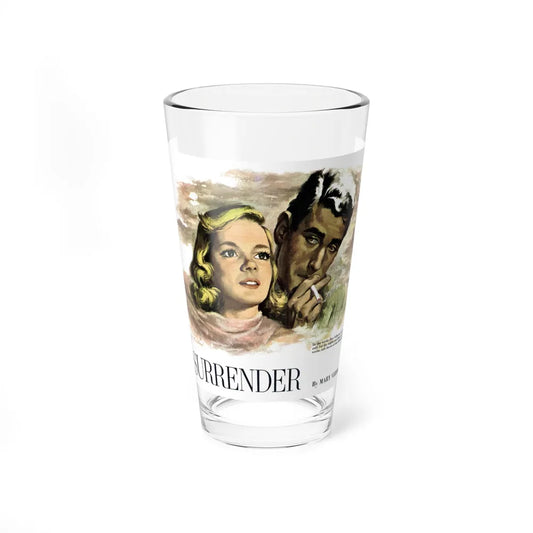 Surrender, Collier's, August 9, 1952 (Magazine Illustration) Pint Glass 16oz 16oz - Go Mug Yourself