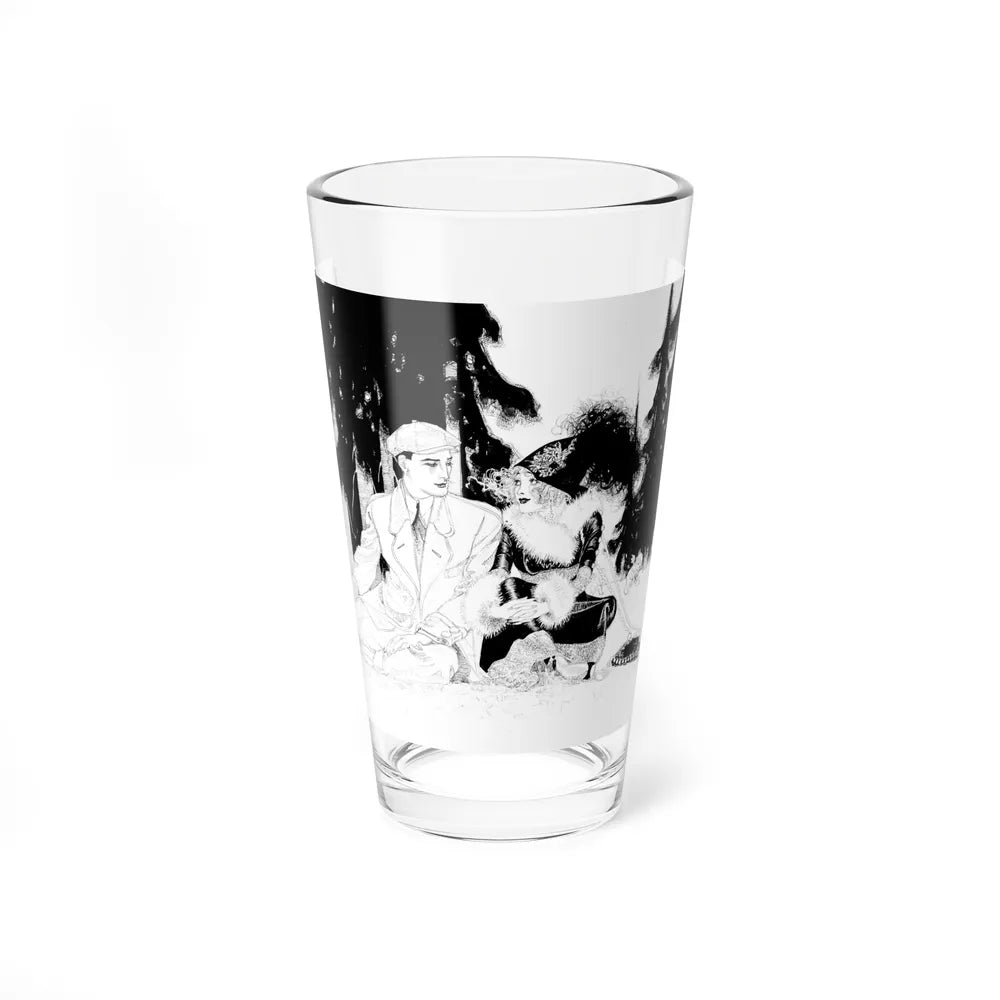 Surrounded by the Enemy (Magazine Illustration) Pint Glass 16oz-16oz-Go Mug Yourself