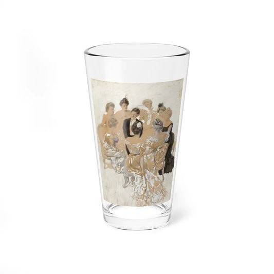 Surrounding the Gent (Magazine Illustration) Pint Glass 16oz-16oz-Go Mug Yourself