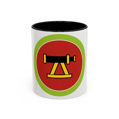 Surveying (Boy Scout Merit Badge) Accent Coffee Mug-11oz-Black-Go Mug Yourself