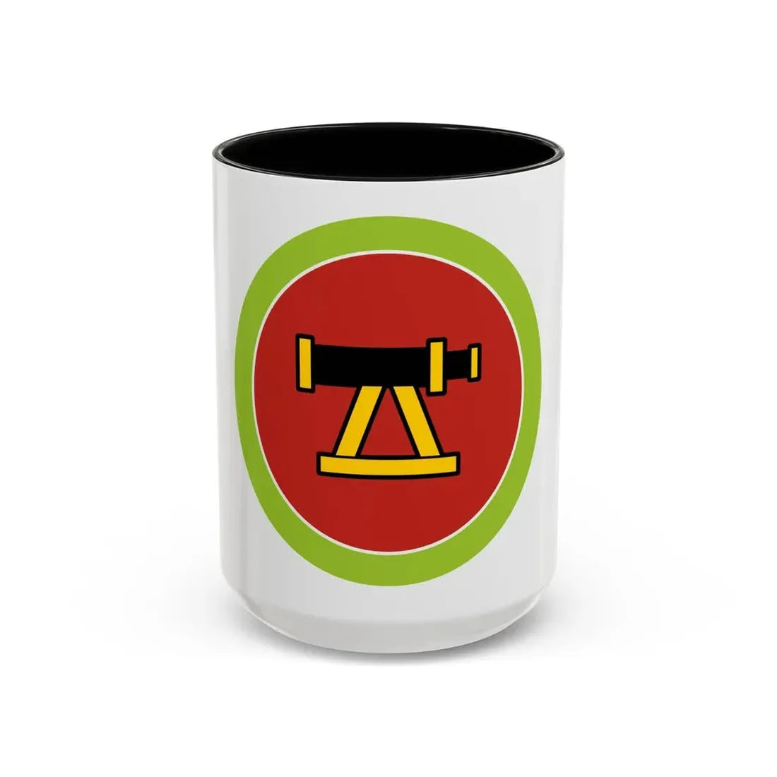 Surveying (Boy Scout Merit Badge) Accent Coffee Mug 15oz Black - Go Mug Yourself
