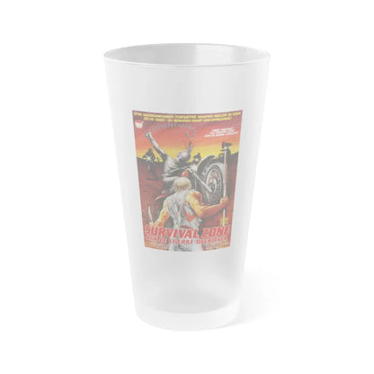 SURVIVAL ZONE (DANISH) 1983 Movie Poster - Frosted Pint Glass 16oz-Go Mug Yourself