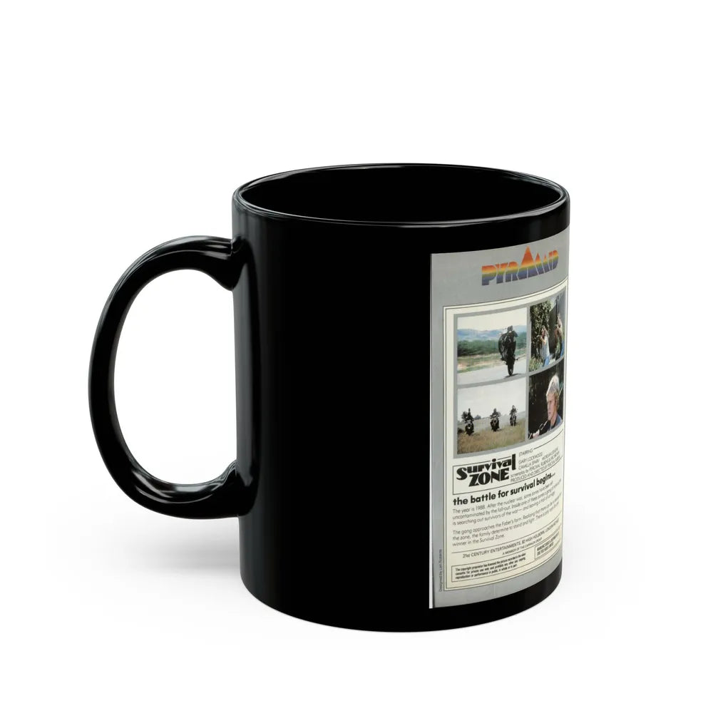 SURVIVAL ZONE (VHS COVER) - Black Coffee Mug-Go Mug Yourself