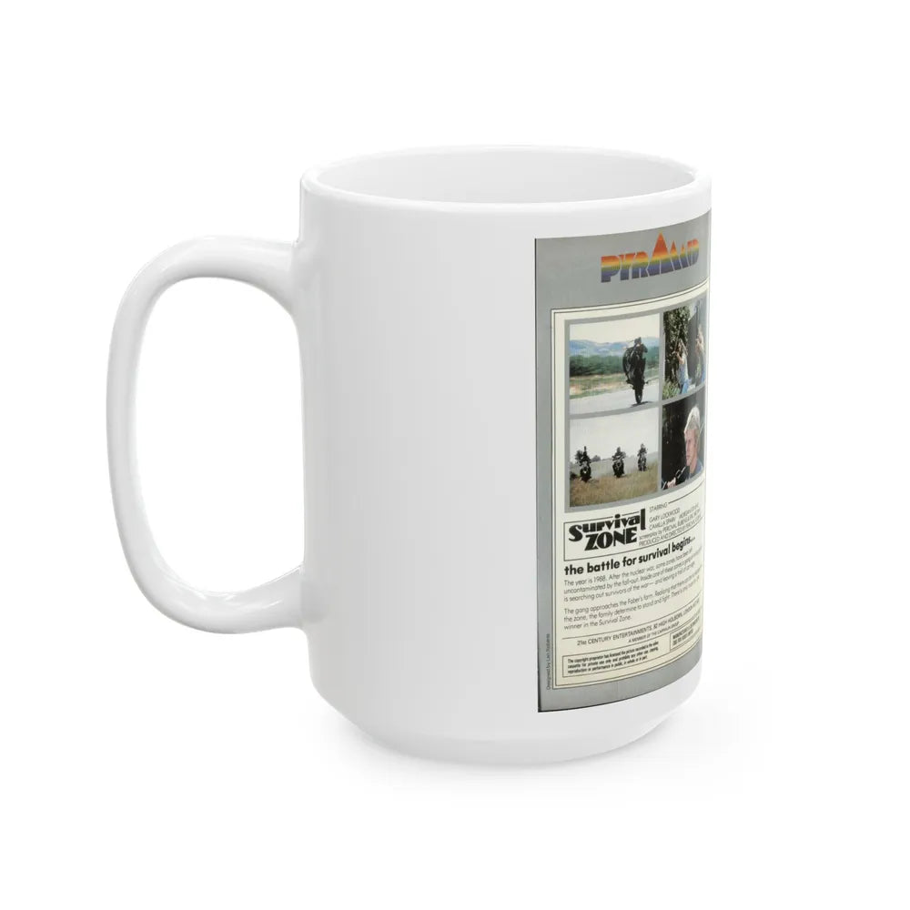 SURVIVAL ZONE (VHS COVER) - White Coffee Mug-Go Mug Yourself