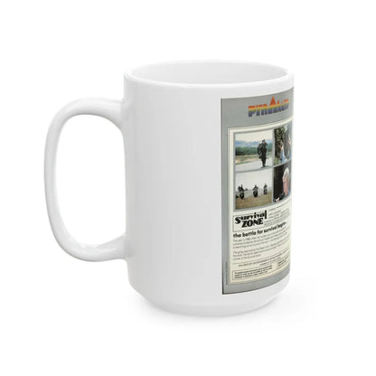 SURVIVAL ZONE (VHS COVER) - White Coffee Mug-Go Mug Yourself