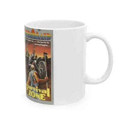 SURVIVAL ZONE (VHS COVER) - White Coffee Mug - Go Mug Yourself
