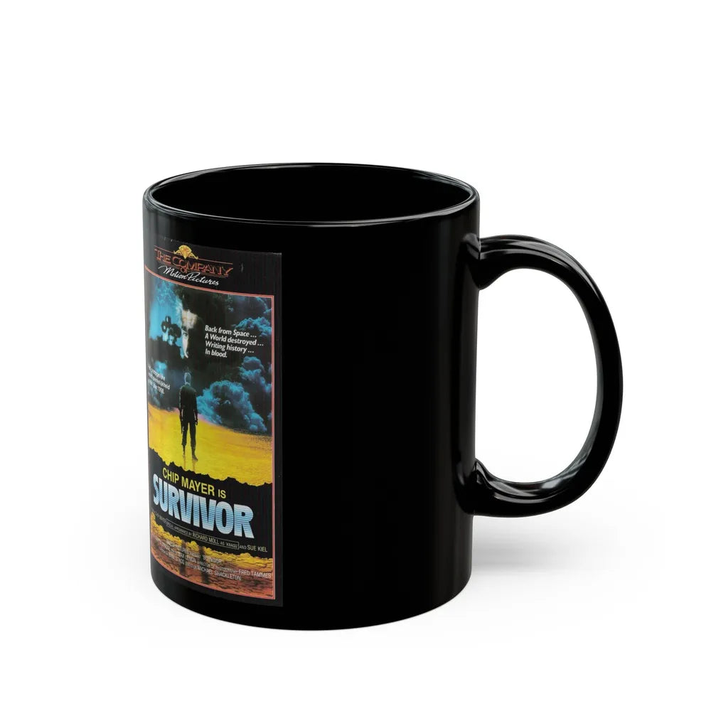 SURVIVOR CHIP MAYER (VHS COVER) - Black Coffee Mug-Go Mug Yourself