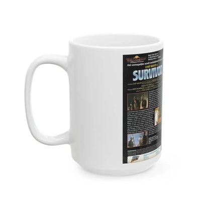 SURVIVOR CHIP MAYER (VHS COVER) - White Coffee Mug - Go Mug Yourself