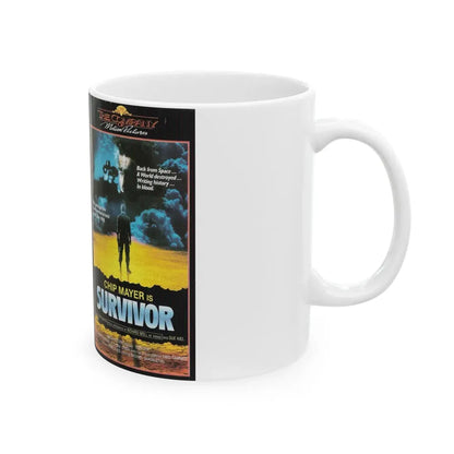 SURVIVOR CHIP MAYER (VHS COVER) - White Coffee Mug - Go Mug Yourself