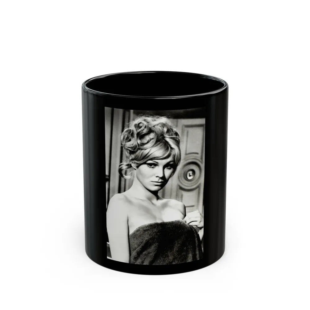 Susan Denberg #02 (Vintage Female Icon) Black Coffee Mug-11oz-Go Mug Yourself