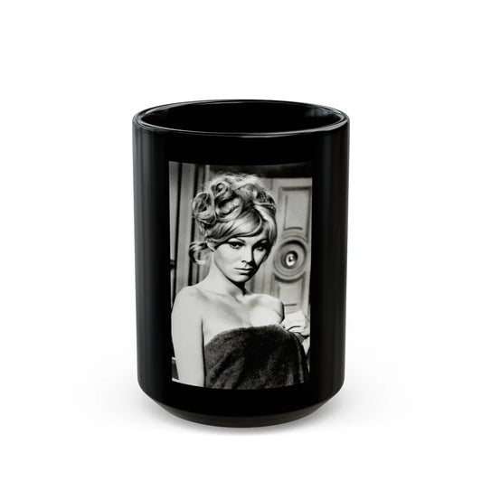 Susan Denberg #02 (Vintage Female Icon) Black Coffee Mug-15oz-Go Mug Yourself