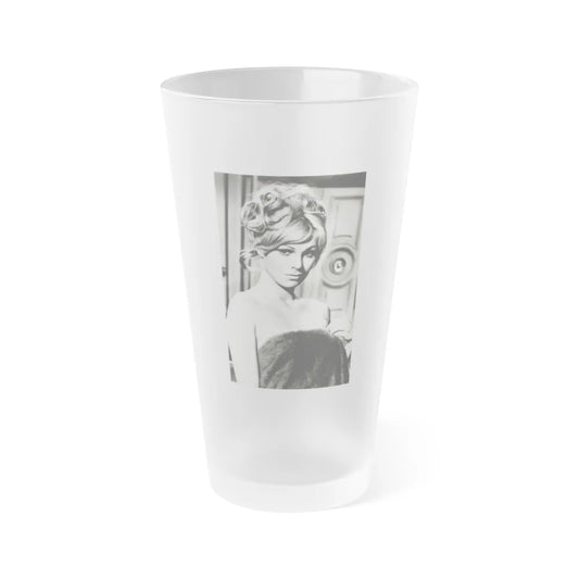 Susan Denberg #02 (Vintage Female Icon) Frosted Pint Glass 16oz-16oz-Frosted-Go Mug Yourself