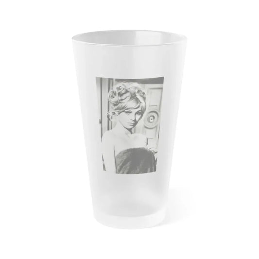 Susan Denberg #02 (Vintage Female Icon) Frosted Pint Glass 16oz 16oz Frosted - Go Mug Yourself