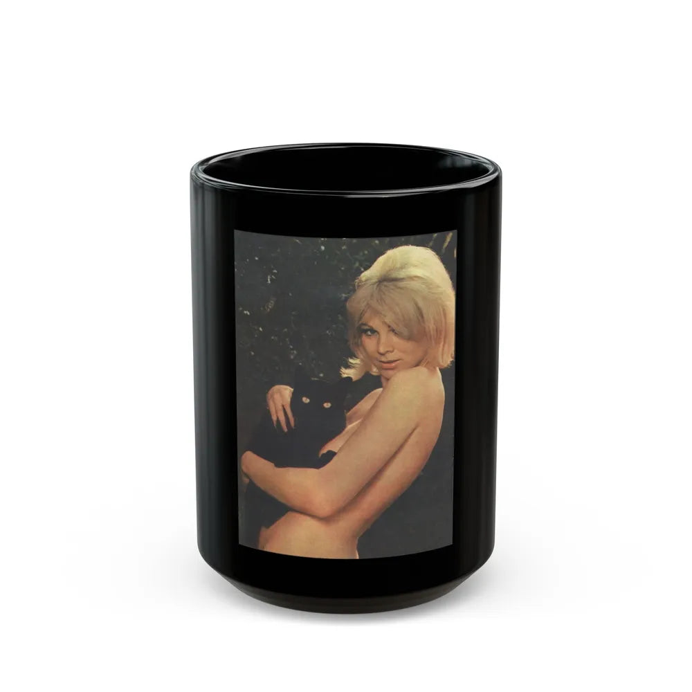 Susan Denberg #102 (Vintage Female Icon) Black Coffee Mug-15oz-Go Mug Yourself