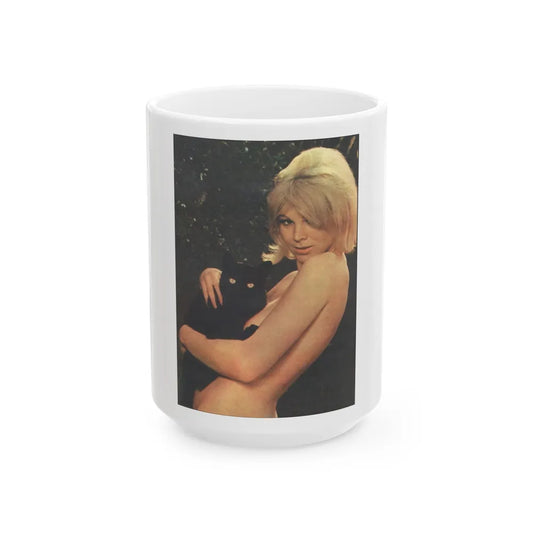 Susan Denberg #102 (Vintage Female Icon) White Coffee Mug-15oz-Go Mug Yourself