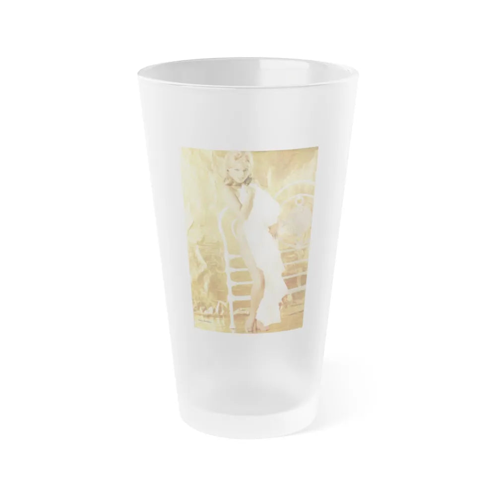 Susan Denberg #108 (Vintage Female Icon) Frosted Pint Glass 16oz-16oz-Frosted-Go Mug Yourself