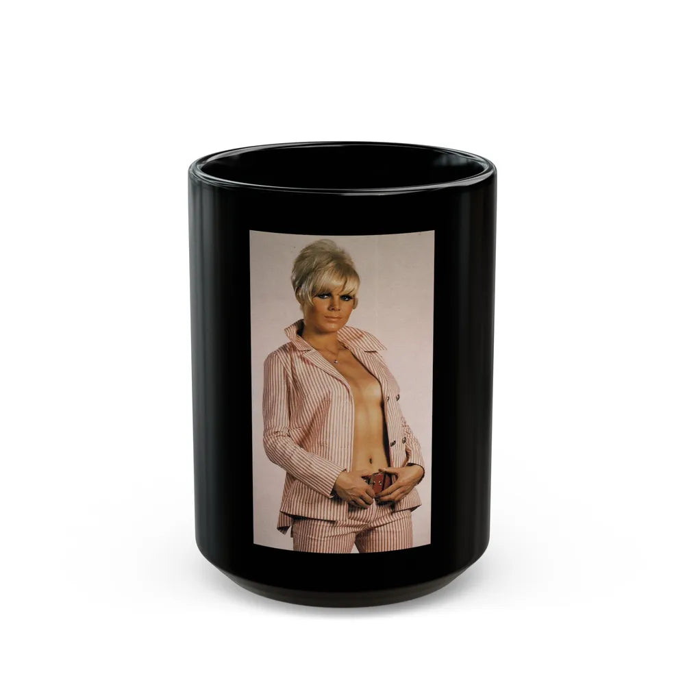 Susan Denberg #111 (Vintage Female Icon) Black Coffee Mug-15oz-Go Mug Yourself