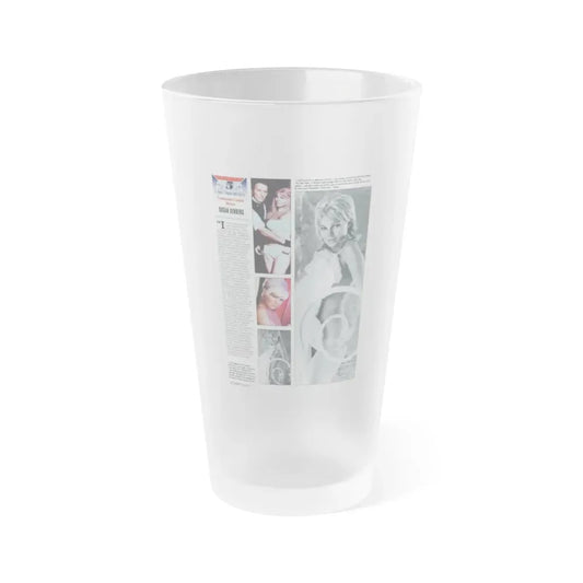Susan Denberg #113 (Vintage Female Icon) Frosted Pint Glass 16oz 16oz Frosted - Go Mug Yourself