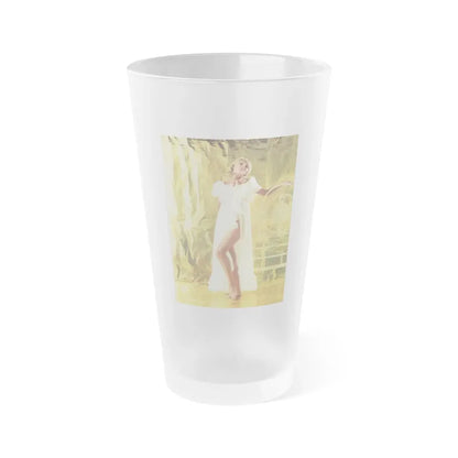 Susan Denberg #115 (Vintage Female Icon) Frosted Pint Glass 16oz 16oz Frosted - Go Mug Yourself