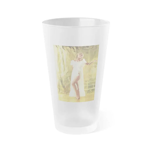 Susan Denberg #115 (Vintage Female Icon) Frosted Pint Glass 16oz 16oz Frosted - Go Mug Yourself