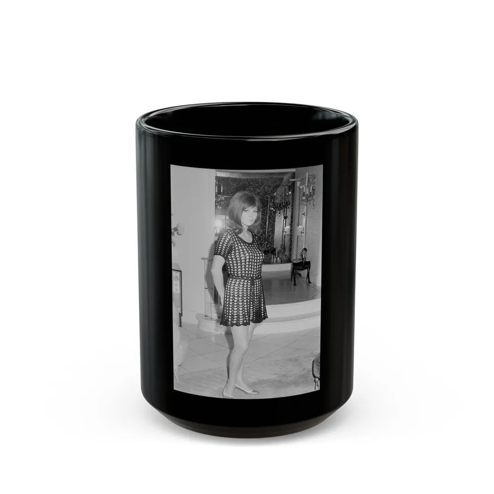 Susan Denberg #117 (Vintage Female Icon) Black Coffee Mug-15oz-Go Mug Yourself