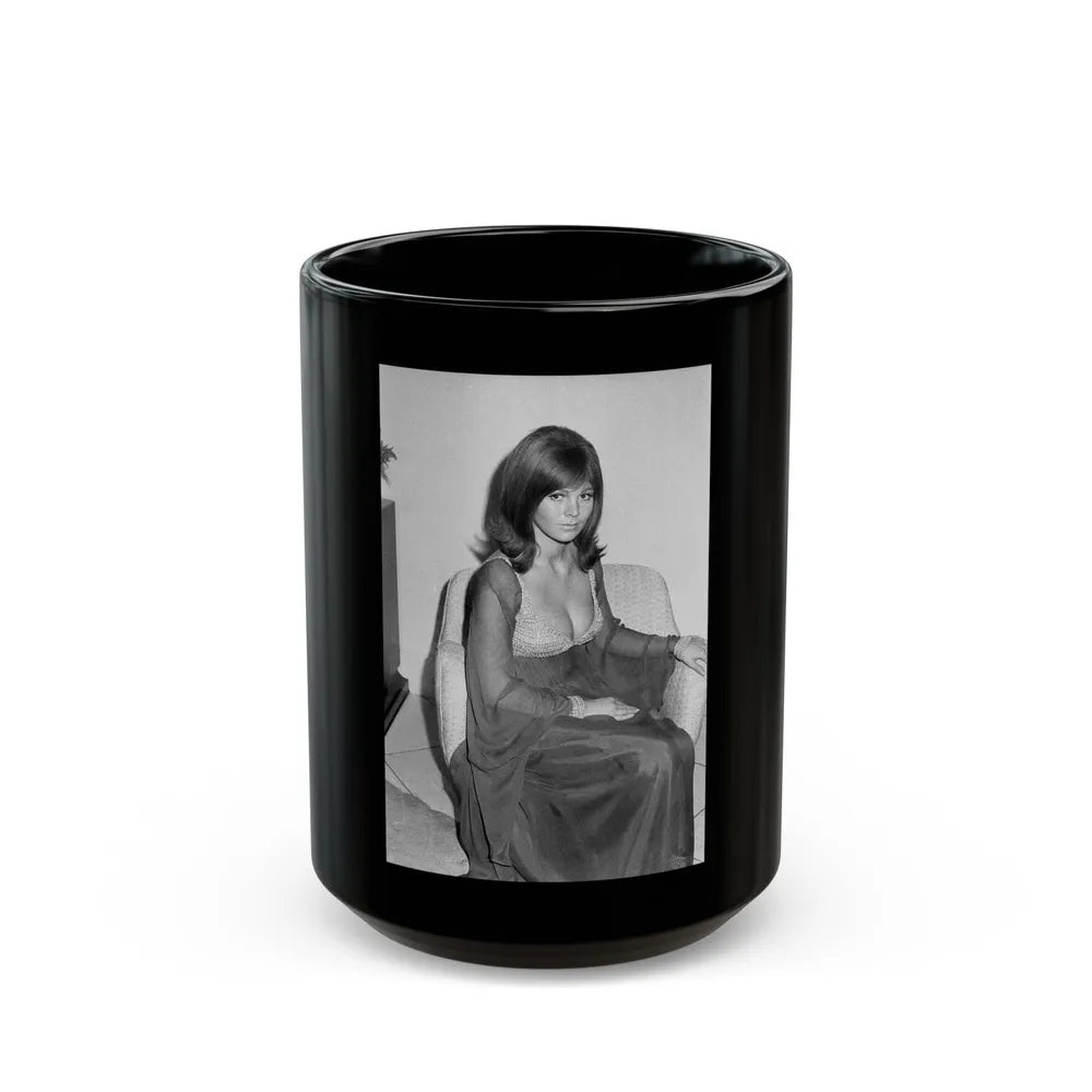 Susan Denberg #118 (Vintage Female Icon) Black Coffee Mug-15oz-Go Mug Yourself