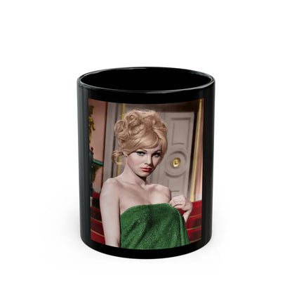 Susan Denberg #35 (Vintage Female Icon) Black Coffee Mug-11oz-Go Mug Yourself