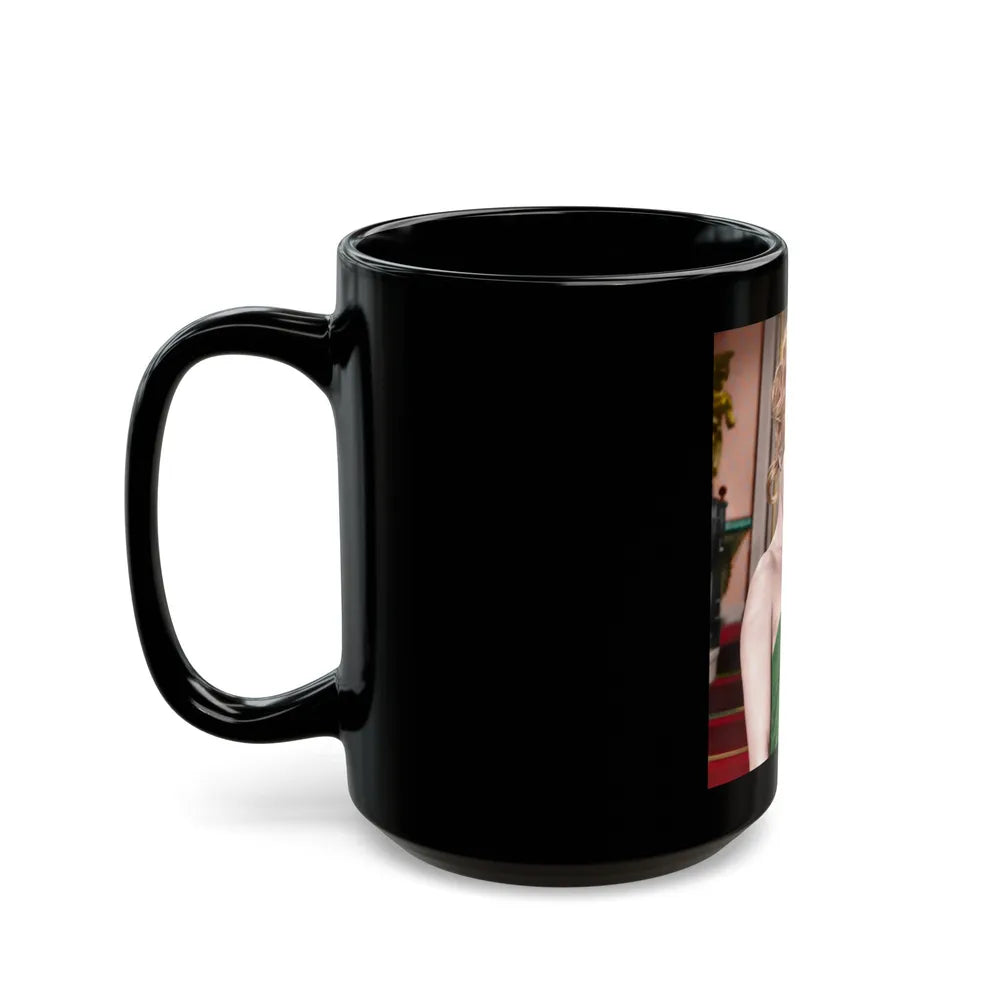 Susan Denberg #35 (Vintage Female Icon) Black Coffee Mug-Go Mug Yourself