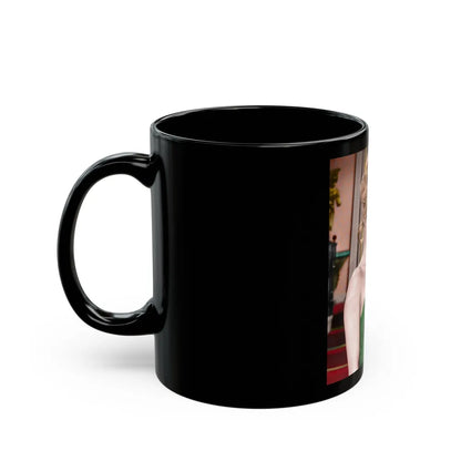 Susan Denberg #35 (Vintage Female Icon) Black Coffee Mug-Go Mug Yourself